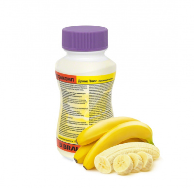 Нутрикомп Дринк Плюс банановый 200 мл. в пластиковой бутылке купить оптом в Волгограде