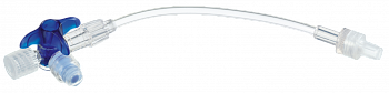 Кран 3-ходовой Дискофикс С с Сэйффлоу 360° синий линия 10 см купить в Волгограде